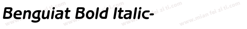 Benguiat Bold Italic字体转换